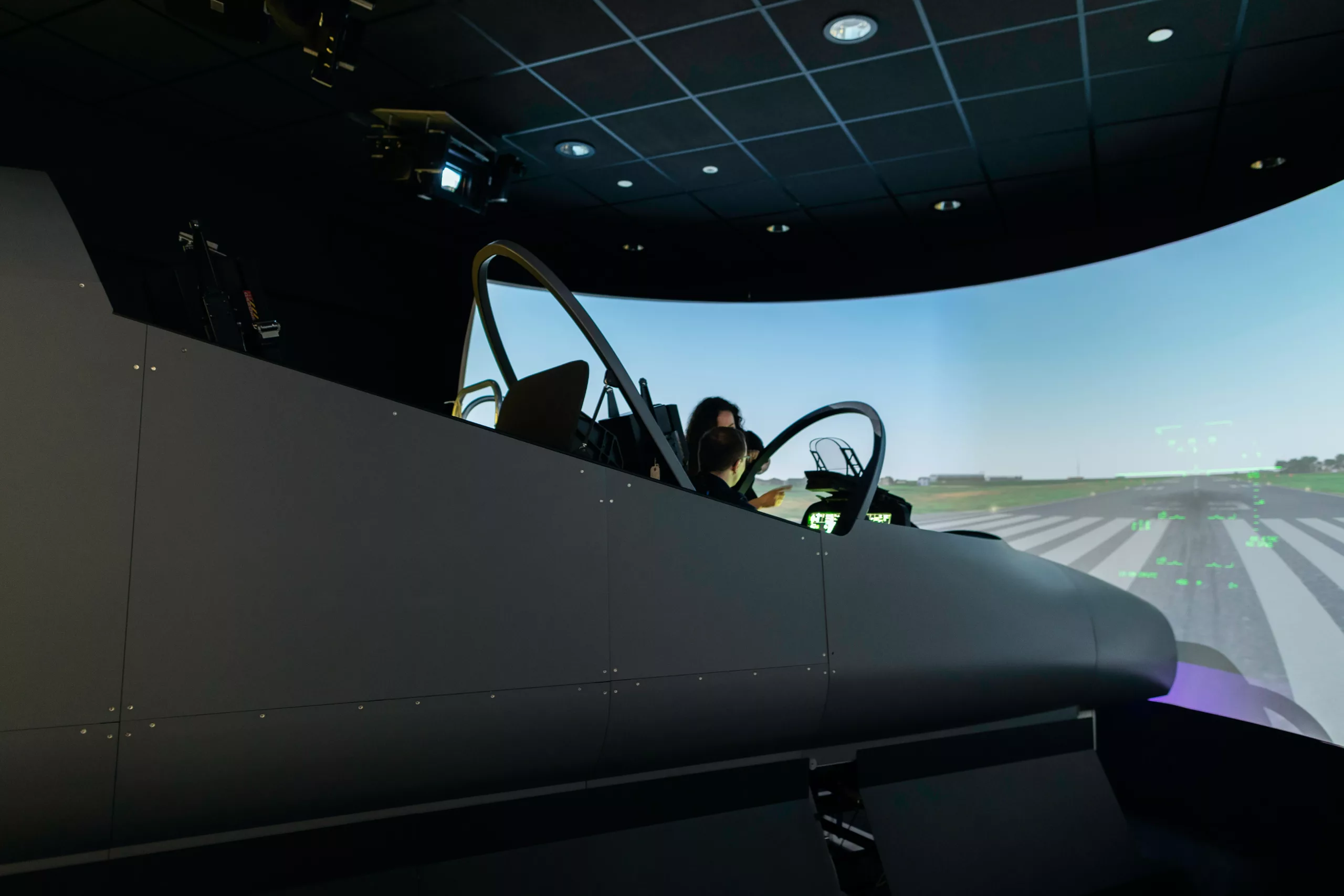 PiscesLED Flight Simulator LED Wall install